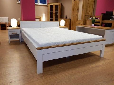 Piękne białe łóżko Toskania 160x200 z szafkami nocnymi - dostawa cały kraj!
