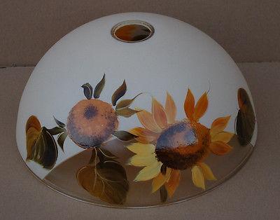 Klosz słonecznik E27 ręcznie malowany 30cm