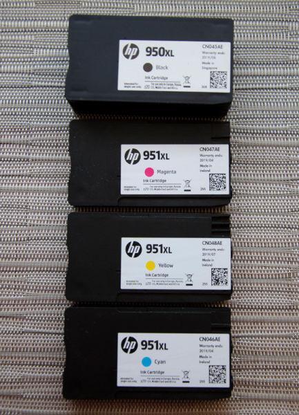 Tusze HP 950 XL + 951 XL, ZESTAW czarny / cyan / magenta / żółty, Nowe