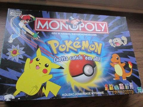 Monopoly Pokemon unikatowe wydanie kolekcjonerskie