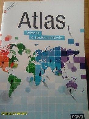 Atlas wiedza o społeczeństwie nowa era , stan idealny, ponad gimnazjum, gimnazjum