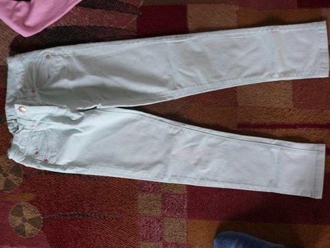 spodnie rurki na 140-146 Zara miętowe