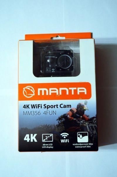 Kamera sportowa Manta MM356 4FUN + Monopod Hama Selfie 90