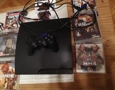 Konsola PlayStation3 PS3 320 GB plus siedem gier