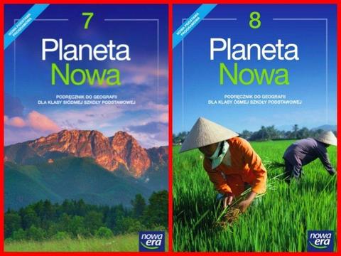 GEOGRAFIA - Planeta Nowa - Klasa 7 8 - TESTY SPRAWDZIANY KARTKÓWKI ODPOWIEDZI - Nowa Era - TANIO