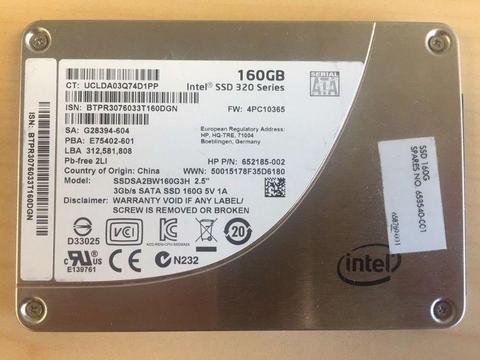 Szybki dysk SSD 160GB Intel 2,5
