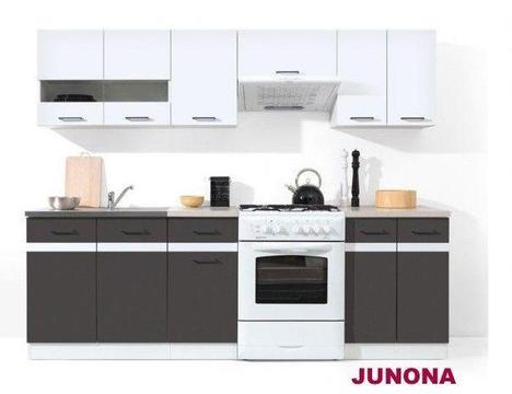 Promocja! Niedrogi zestaw kuchenny JUNONA na 240cm firmy Black Red White!