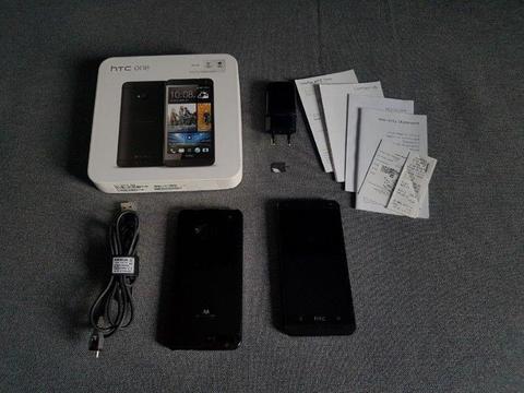 HTC One M7 czarny + case