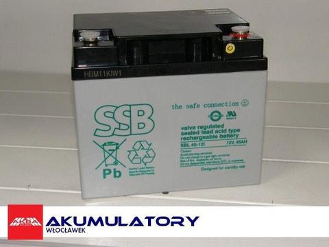 NOWY Akumulator SSB SBL 45-12i (12V 45Ah) VRLA-AGM
