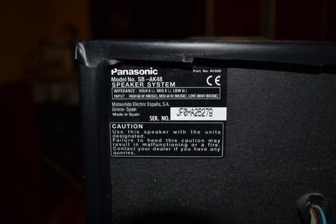 Stereo zestaw - Harman/Kardon HK 6100; Kolumny Panasonic 200W każda