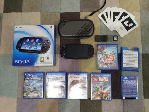 Playstation PS Vita - super zestaw, 30 gier, etui, konto!