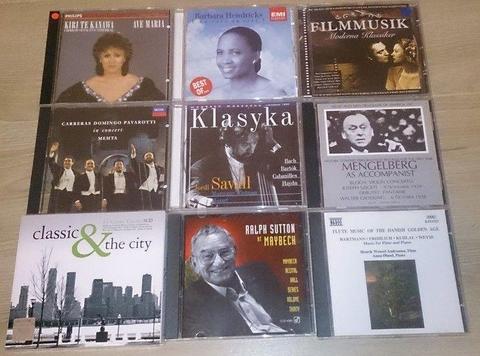 9 płyt CD muzyka klasyczna, Classic & the city, Carreras, Domingo, Pavarotti