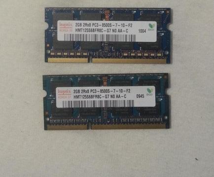 Pamięć RAM do laptopa lub netbooka 2GB DDR3