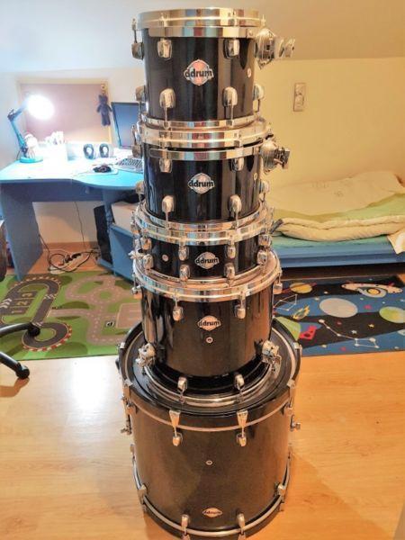 Perkusja Ddrum Dominion Maple+hardware+blachy Sabian B8 okazja stan BDB!!!