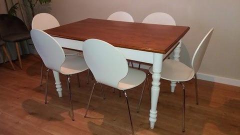 Sprzedam stół shabby chic + 6 krzeseł