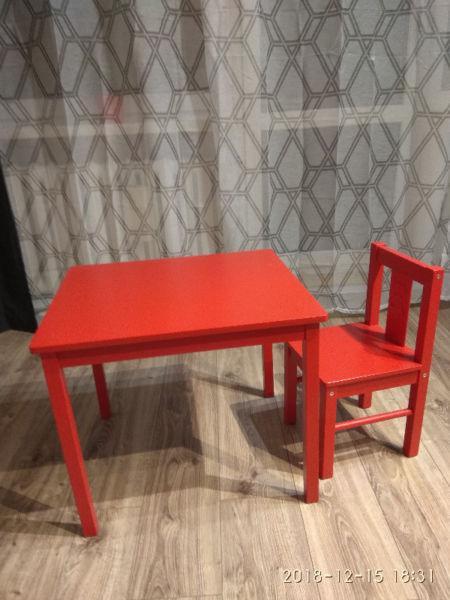 stolik i krzesełko IKEA KTITTER