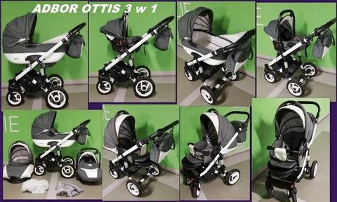 Wózek Adbor Ottis 3 w 1 mało używany