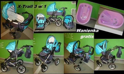 Wózek 3 w 1 gratais wanienka