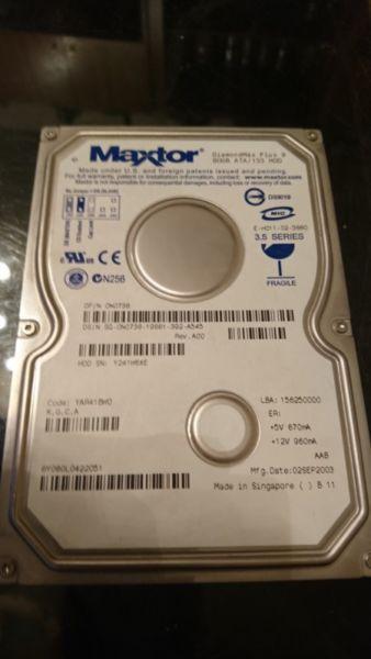 MAXTOR 6Y080L0 HDD 80GB 7.2K ATA DiamondMax PLUS 9