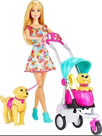 Lalka Barbie Spacer z Pieskami CNB21 Mattel Krosno
