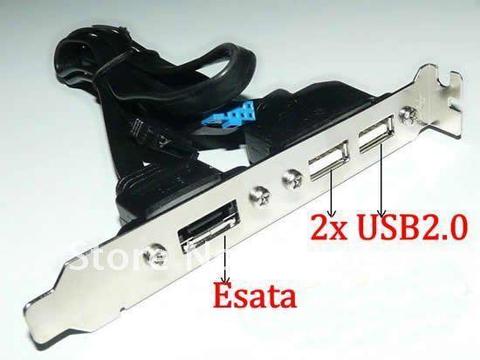 Port gniazda USB eSATA na śledziu ASUS