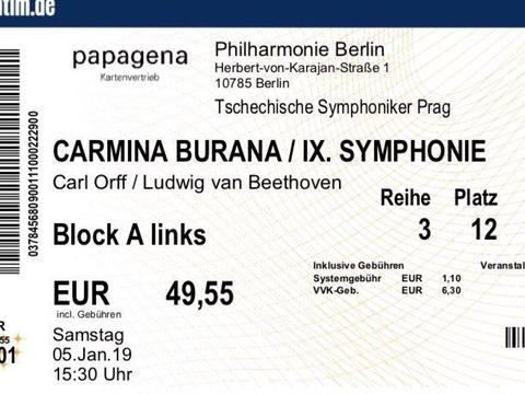 Dwa bilety: Carmina Burana i IX Symfonia