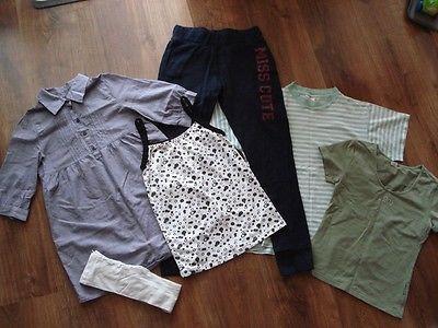 13zł/6szt r.152 H&M tunika koszula C&A bluzka spodnie dresowe rajstopy