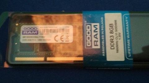 Pamięć Goodram 8GB DDR3 do laptopa SODIMM 1600MHz