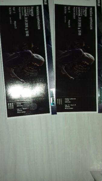 Sprzedam 2 bilety na Metallica Symfonicznie Warszawa 31.01.19