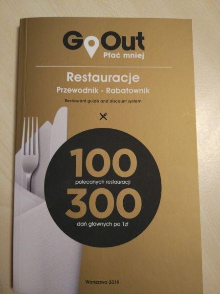 GoOut rabatownik - 100 restauracji w Warszawie dania za 1zł OKAZJA