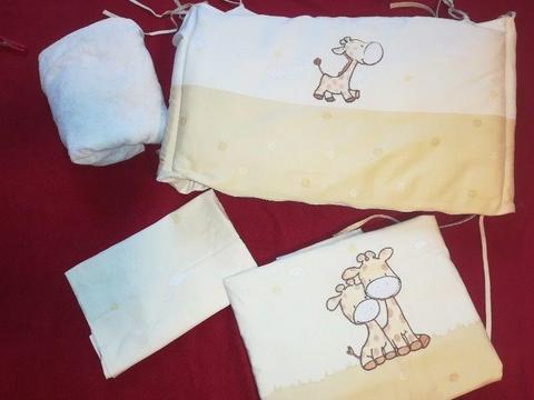 Pościel do łóżeczka satynowa bawełna w idealnym stanie