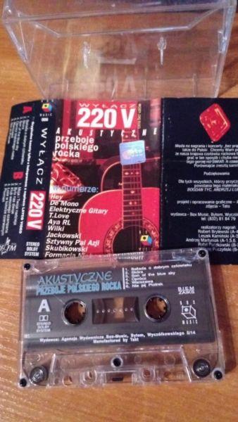 Przeboje Polskiego Rocka Akustycznie Wyłącz 220 V , KASETA 1993