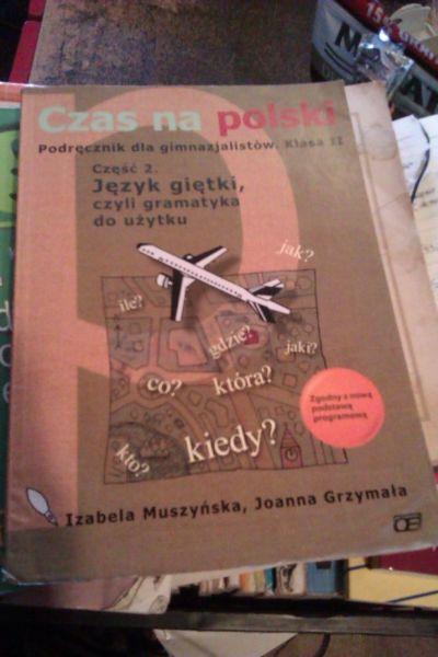 czas na polski język polski pazdro gimnazjum tanie podręczniki szkolne używane