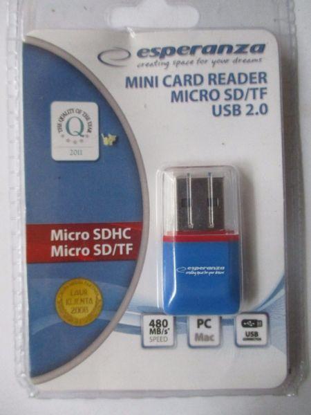 Czytnik kart Micro SD/TF >< USB 2.0