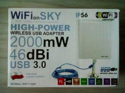 Antena panelowa WiFi Sky 46dBi