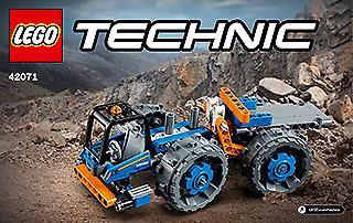 LEGO Technic 2 w 1 Spycharka i Ciężarówka przegubowa jak laweta 42071