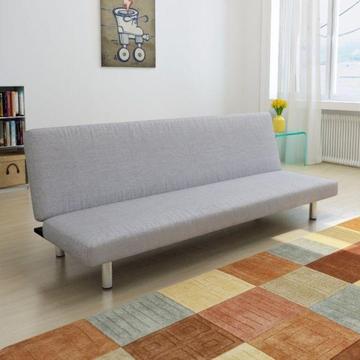 Sofa kanapa rozkładana, jasnoszara(241656)