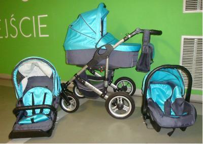 Wózek głęboko spacerowy plus fotelik