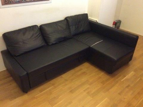 Sprzedam wygodną sofę/narożnik IKEA - FRIHETEN czarna