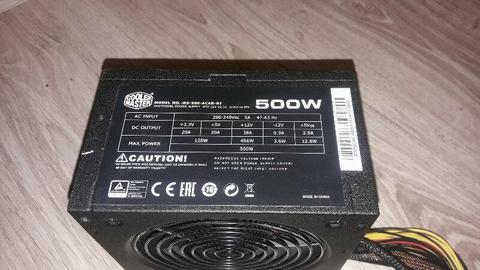 Zasilacz 500W Cooler Master (RS500-ACABB1-B1) znakomity zasilacz