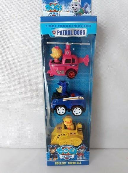 Psi Patrol 3 pojazdy z figurkami