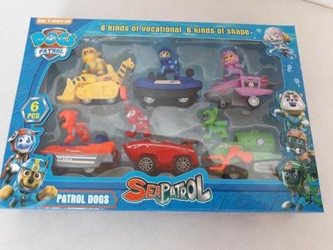 Psi Patrol 6 pojazdów z figurkami seria Sea Patrol