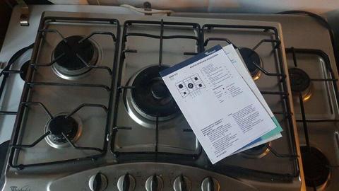 Plyta gazowa Whirpool srebrna pięć palników