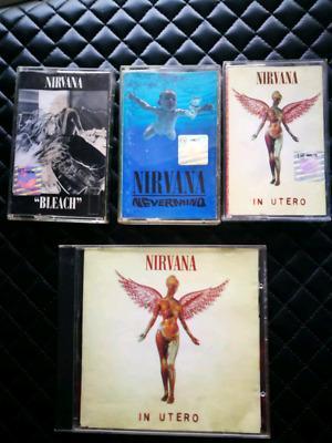 Nirvana 3 kasety magnetofonowe oryginał + CD gratis