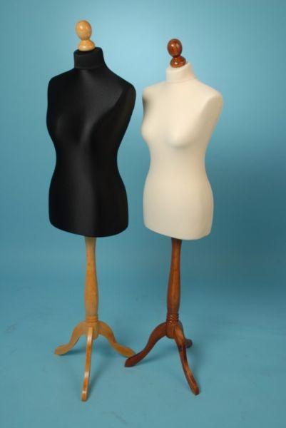 Manekin damski krawiecki styropianowy na drewnianej podstawie różne modele