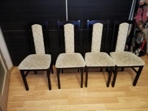 zestaw cztery krzesła jadalne