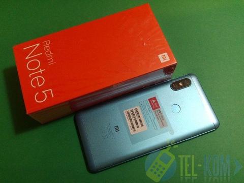 Nowy XIAOMI Redmi Note 5 Blue Dual Sim 4GB RAM 64GB ROM TEL-KOM AG2