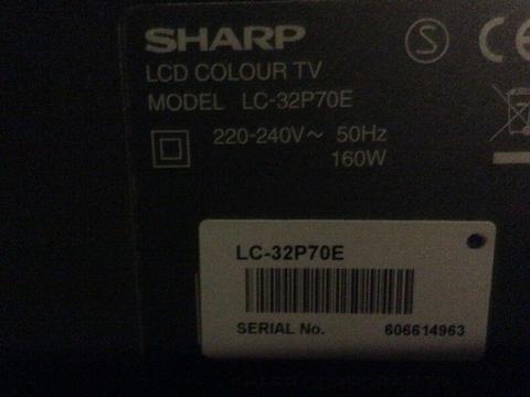 Sharp tv LC-32P70E