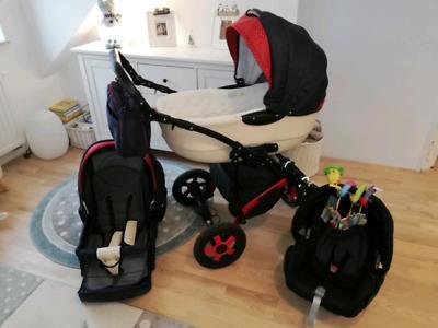 Wózek dziecięcy CAMARELO CARERA 3W1 z fotelikiem + GRATISY