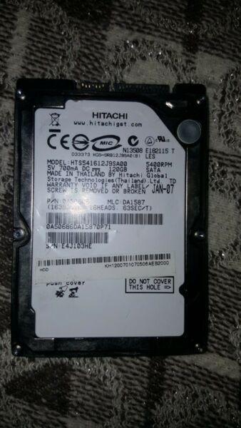 Dysk do laptopa Hitachi. 120GB 2,5